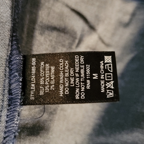 NWT Lulu's Women Denim Blue Dress Size Medium - Picture 8 of 9